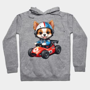 Cute Dog Racer Hoodie